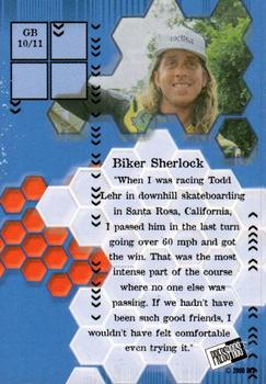 2000 Press Pass Rage Extreme Sports - Goin' Big #10 Biker Sherlock Back